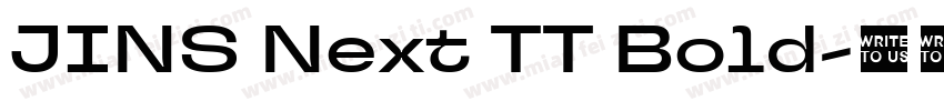 JINS Next TT Bold字体转换